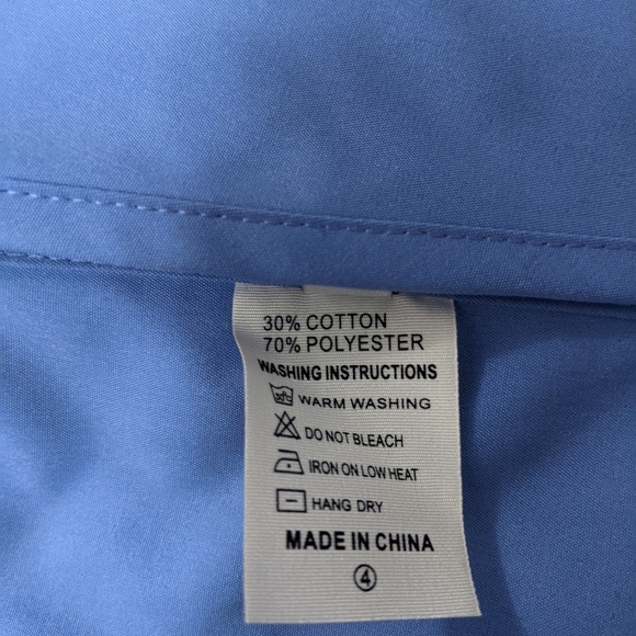 Shein Solid Split Side Top in Blue, M - Picture 9 of 9